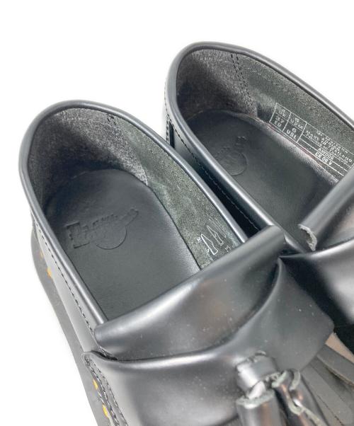 Dr.Martens（ドクターマーチン）Dr.Martens (ドクターマーチン) ADRIAN イエローステッチタッセルローファー ブラック サイズ:UK4の古着・服飾アイテム