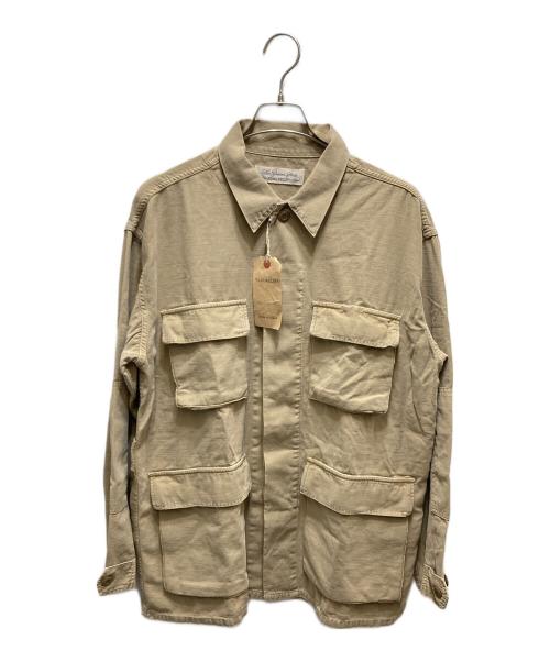 REMI RELIEF（レミレリーフ）REMI RELIEF (レミレリーフ) コットンミリタリージャケット / RN29370019B+ ベージュ サイズ:Lの古着・服飾アイテム