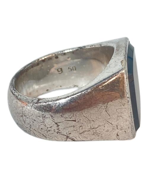 TOM WOOD（トムウッド）TOM WOOD (トムウッド) Cushion Blue Hawk Eye(クッションブルーホークアイ) / リング 指輪 / Silver925 ブラック サイズ:50の古着・服飾アイテム