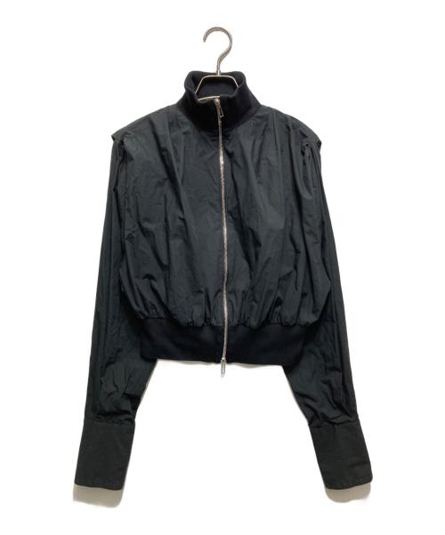 KANAKO SAKAI（カナコ サカイ）KANAKO SAKAI (カナコ サカイ) ORGANIC COTTON ZIP-UP SHIRT / KS2401043 ブラック サイズ:36の古着・服飾アイテム