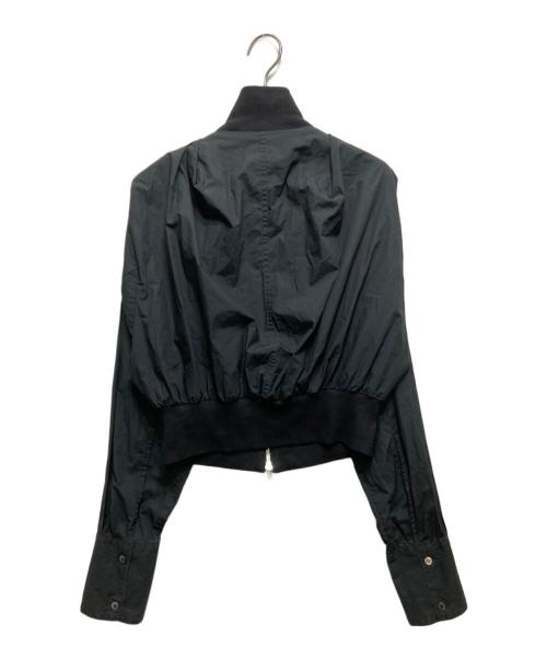 KANAKO SAKAI（カナコ サカイ）KANAKO SAKAI (カナコ サカイ) ORGANIC COTTON ZIP-UP SHIRT / KS2401043 ブラック サイズ:36の古着・服飾アイテム