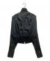 KANAKO SAKAI (カナコ サカイ) ORGANIC COTTON ZIP-UP SHIRT / KS2401043 ブラック サイズ:36：15000円