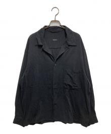COMOLI（コモリ）の古着「SILK NOIL SHIRT JACKET(シルクノイルシャツジャケット) / Z01-01027」｜ブラック