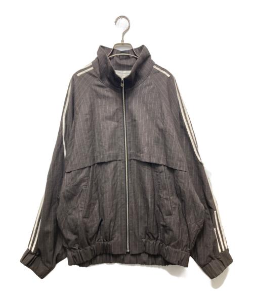 My Beautiful Landlet（マイビューティフルランドレット）My Beautiful Landlet (マイビューティフルランドレット) TROPICAL CLOTH SIDE LINE ZIP BLOUZON / WN04-BZ231041 ブラウンの古着・服飾アイテム