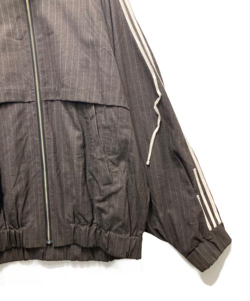 My Beautiful Landlet（マイビューティフルランドレット）My Beautiful Landlet (マイビューティフルランドレット) TROPICAL CLOTH SIDE LINE ZIP BLOUZON / WN04-BZ231041 ブラウンの古着・服飾アイテム