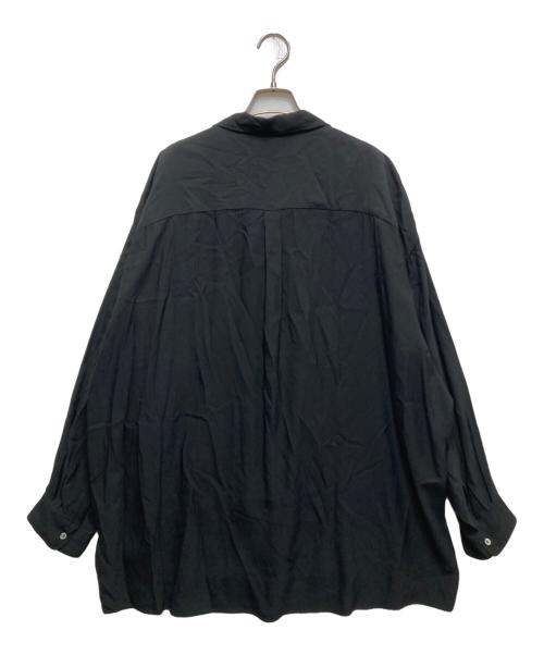 Graphpaper（グラフペーパー）Graphpaper (グラフペーパー) Viscose Cupro O23SS versized Sleeping Shirt(ヴィスコースキュプラ オーバーサイズシャツ) / GM231-50017 ブラック サイズ:1の古着・服飾アイテム