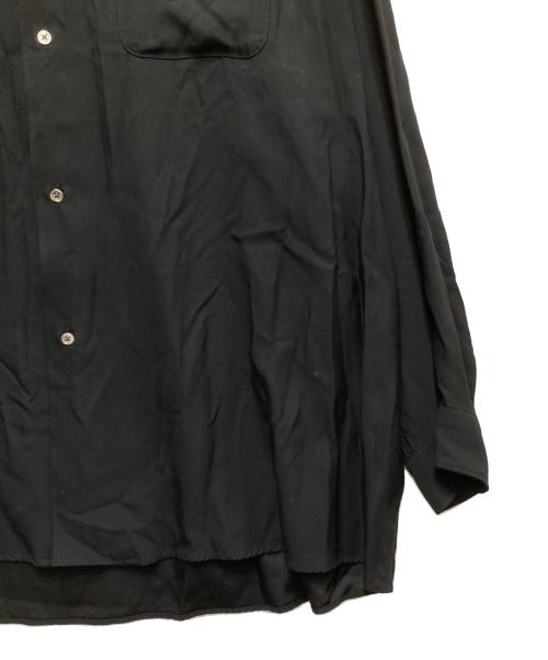 Graphpaper（グラフペーパー）Graphpaper (グラフペーパー) Viscose Cupro O23SS versized Sleeping Shirt(ヴィスコースキュプラ オーバーサイズシャツ) / GM231-50017 ブラック サイズ:1の古着・服飾アイテム