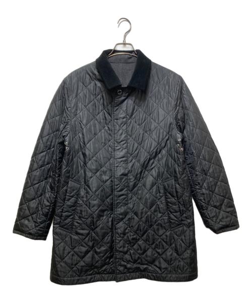 MACKINTOSH PHILOSOPHY（マッキントッシュ フィロソフィー）MACKINTOSH PHILOSOPHY (マッキントッシュ フィロソフィー) キルティング×ウール リバーシブルコート ブラック×グレー サイズ:40の古着・服飾アイテム