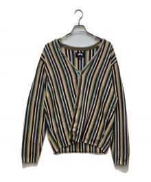 stussy（ステューシー）の古着「Stripe Pattern Cardigan/ストライプパターンカーディガン」｜マルチカラー