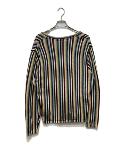 stussy（ステューシー）stussy (ステューシー) Stripe Pattern Cardigan/ストライプパターンカーディガン マルチカラー サイズ:Lの古着・服飾アイテム