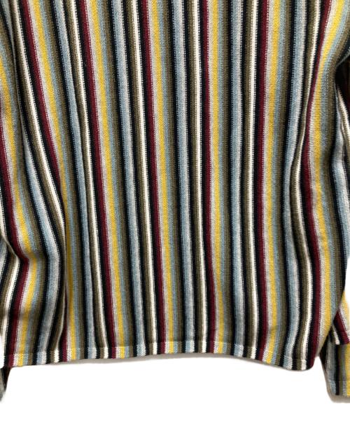 stussy（ステューシー）stussy (ステューシー) Stripe Pattern Cardigan/ストライプパターンカーディガン マルチカラー サイズ:Lの古着・服飾アイテム