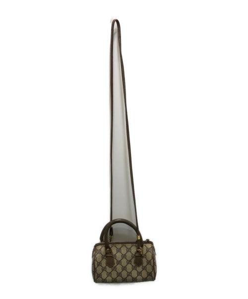 GUCCI（グッチ）GUCCI (グッチ) GGキャンバス 2WAYナノボストンバッグ　OLD GUCCI ブラウンの古着・服飾アイテム