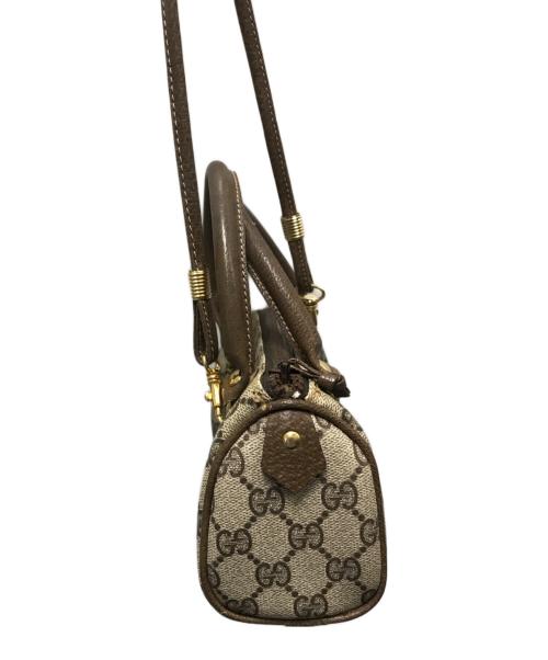 GUCCI（グッチ）GUCCI (グッチ) GGキャンバス 2WAYナノボストンバッグ　OLD GUCCI ブラウンの古着・服飾アイテム