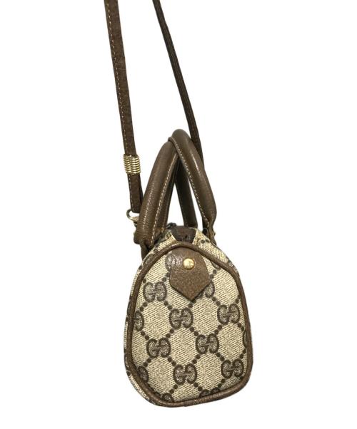 GUCCI（グッチ）GUCCI (グッチ) GGキャンバス 2WAYナノボストンバッグ　OLD GUCCI ブラウンの古着・服飾アイテム