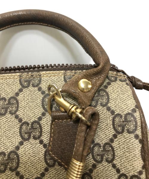 GUCCI（グッチ）GUCCI (グッチ) GGキャンバス 2WAYナノボストンバッグ　OLD GUCCI ブラウンの古着・服飾アイテム