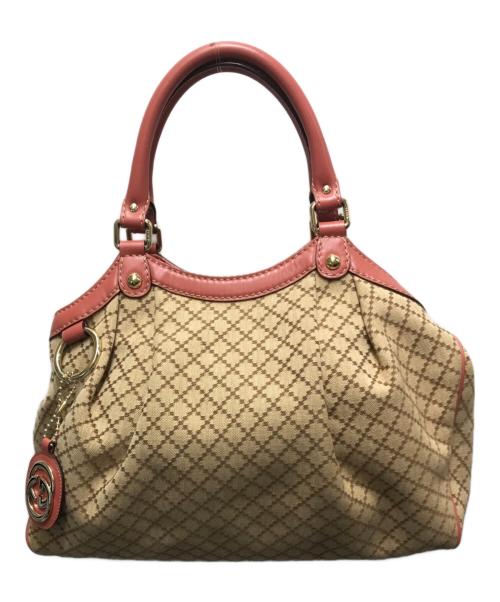 GUCCI（グッチ）GUCCI (グッチ) スーキーディアマンテハンドバッグ ベージュの古着・服飾アイテム