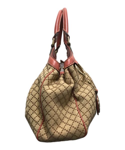 GUCCI（グッチ）GUCCI (グッチ) スーキーディアマンテハンドバッグ ベージュの古着・服飾アイテム