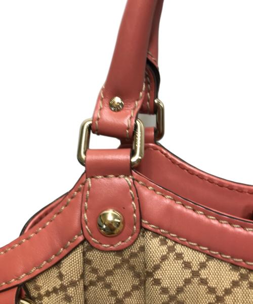 GUCCI（グッチ）GUCCI (グッチ) スーキーディアマンテハンドバッグ ベージュの古着・服飾アイテム