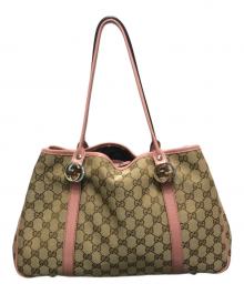 GUCCI（グッチ）の古着「GGツインズ トートバッグ」｜ベージュ