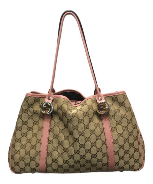 GUCCI（グッチ）GUCCI (グッチ) GGツインズ トートバッグ ベージュの古着・服飾アイテム