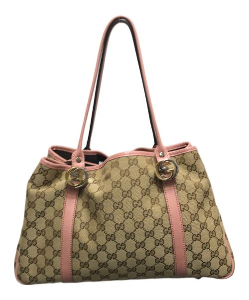 GUCCI（グッチ）GUCCI (グッチ) GGツインズ トートバッグ ベージュの古着・服飾アイテム
