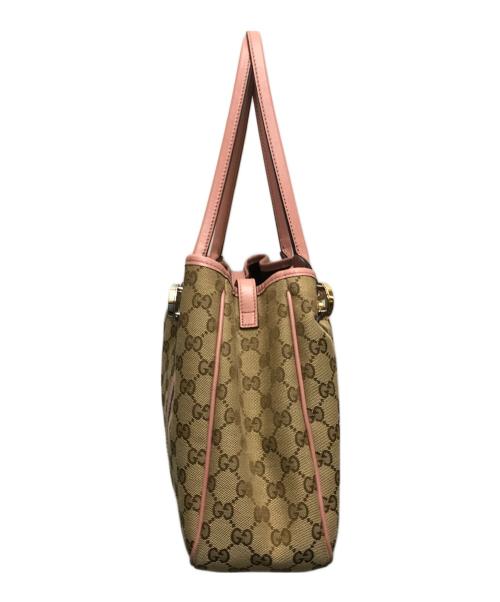 GUCCI（グッチ）GUCCI (グッチ) GGツインズ トートバッグ ベージュの古着・服飾アイテム