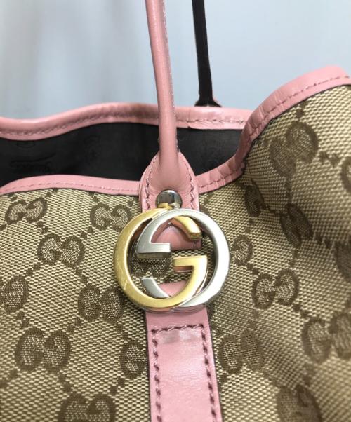 GUCCI（グッチ）GUCCI (グッチ) GGツインズ トートバッグ ベージュの古着・服飾アイテム
