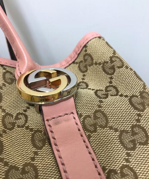 GUCCI（グッチ）GUCCI (グッチ) GGツインズ トートバッグ ベージュの古着・服飾アイテム