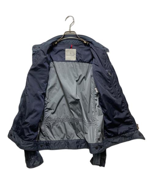 MONCLER（モンクレール）MONCLER (モンクレール) MAXIMILIEN / マキシミリアン ナイロン シングルライダースジャケット 210914105305 53106 ネイビー サイズ:1の古着・服飾アイテム