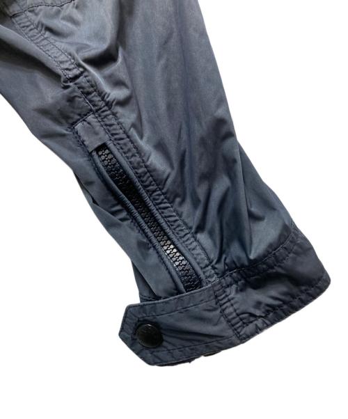 MONCLER（モンクレール）MONCLER (モンクレール) MAXIMILIEN / マキシミリアン ナイロン シングルライダースジャケット 210914105305 53106 ネイビー サイズ:1の古着・服飾アイテム