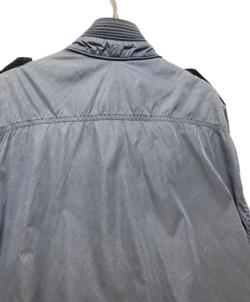 MONCLER（モンクレール）MONCLER (モンクレール) MAXIMILIEN / マキシミリアン ナイロン シングルライダースジャケット 210914105305 53106 ネイビー サイズ:1の古着・服飾アイテム