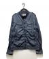 MONCLER（モンクレール）の古着「MAXIMILIEN / マキシミリアン ナイロン シングルライダースジャケット 210914105305 53106」｜ネイビー