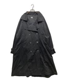 Irojikake（イロジカケ）の古着「21AW ビッグトレンチコート / IG21AW-JK18」｜ブラック