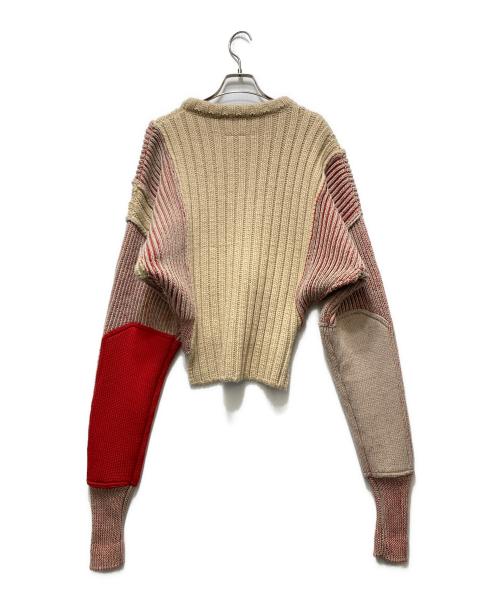 MM6 Maison Margiela（エムエムシックスメゾンマルジェラ）MM6 Maison Margiela (エムエムシックスメゾンマルジェラ) Sprist Sweater/スプライスド セーター ブラウン サイズ:Mの古着・服飾アイテム