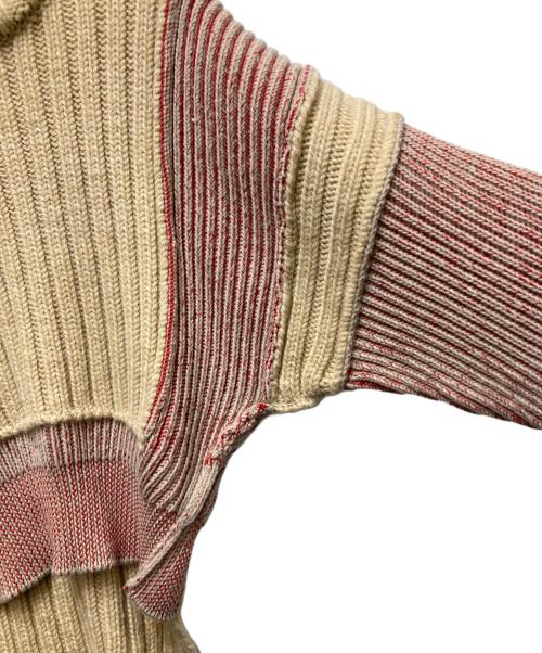 MM6 Maison Margiela（エムエムシックスメゾンマルジェラ）MM6 Maison Margiela (エムエムシックスメゾンマルジェラ) Sprist Sweater/スプライスド セーター ブラウン サイズ:Mの古着・服飾アイテム