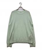 JIL SANDER+ジルサンダープラス）の古着「ウール クルーネックニット」｜グリーン