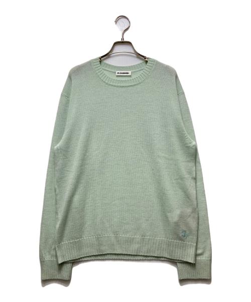 JIL SANDER+（ジルサンダープラス）JIL SANDER+ (ジルサンダープラス) ウール クルーネックニット グリーン サイズ:50の古着・服飾アイテム