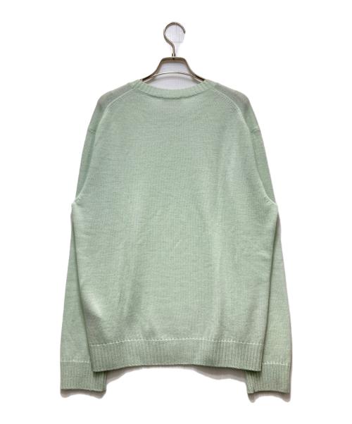 JIL SANDER+（ジルサンダープラス）JIL SANDER+ (ジルサンダープラス) ウール クルーネックニット グリーン サイズ:50の古着・服飾アイテム
