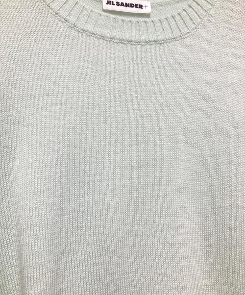 JIL SANDER+（ジルサンダープラス）JIL SANDER+ (ジルサンダープラス) ウール クルーネックニット グリーン サイズ:50の古着・服飾アイテム