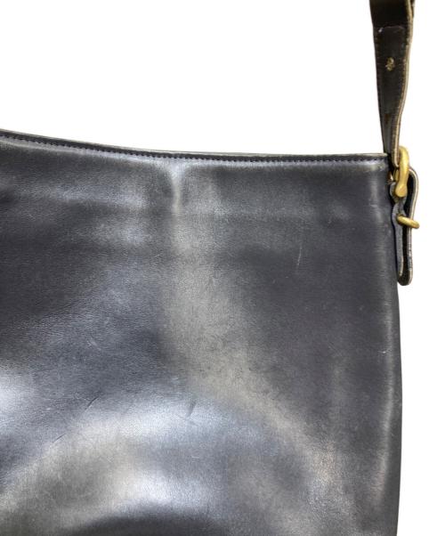 COACH（コーチ）COACH (コーチ) レザーショルダーバッグ OLD ブラックの古着・服飾アイテム