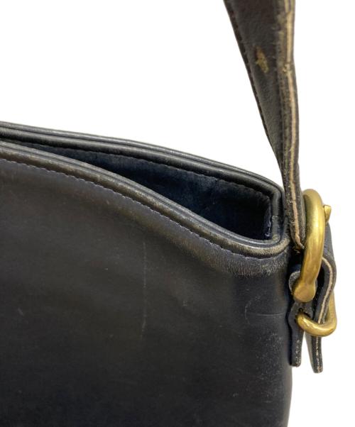COACH（コーチ）COACH (コーチ) レザーショルダーバッグ OLD ブラックの古着・服飾アイテム