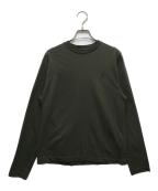 JIL SANDERジルサンダー）の古着「Three Pack Multicolor Long Sleeved T-shirt(スリーパックマルチカラーロングスリーブTシャツ)　26SS　パックT」｜カーキ