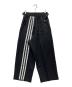 Y-3 (ワイスリー) スリーラインロゴワイドロングパンツ HG6121 ブラック サイズ:XS：15000円