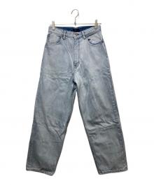 YLEVE（イレーヴ）の古着「ハイウェストデニムパンツ　168-3240545　」｜インディゴ