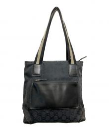 GUCCI（グッチ）の古着「GGキャンバス トートバッグ　イタリア製　019　0402　　3754」｜ブラック