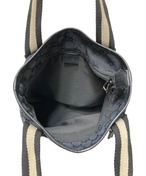 GUCCI（グッチ）GUCCI (グッチ) GGキャンバス トートバッグ　イタリア製　019　0402　　3754 ブラックの古着・服飾アイテム
