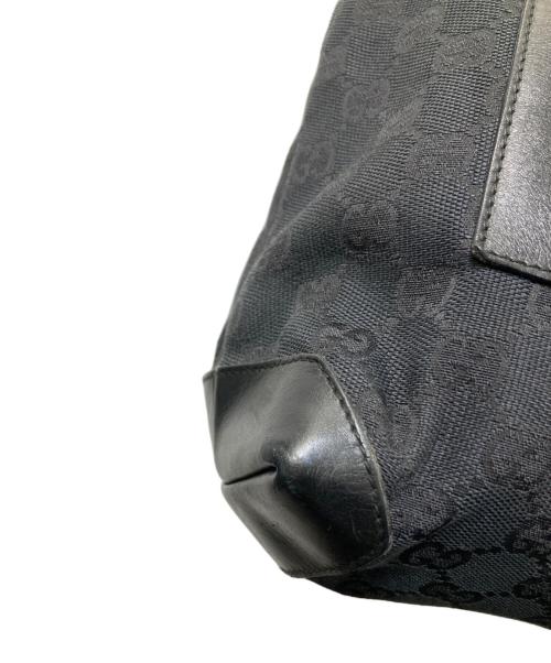 GUCCI（グッチ）GUCCI (グッチ) GGキャンバス トートバッグ　イタリア製　019　0402　　3754 ブラックの古着・服飾アイテム