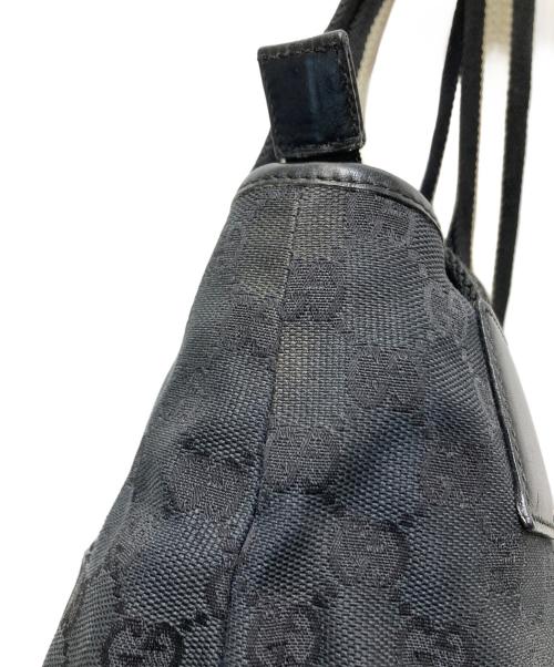 GUCCI（グッチ）GUCCI (グッチ) GGキャンバス トートバッグ　イタリア製　019　0402　　3754 ブラックの古着・服飾アイテム