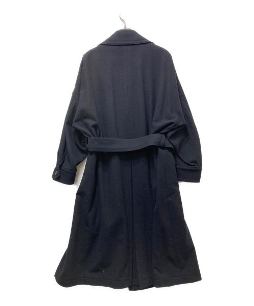 Ujoh（ウジョー）UJOH (ウジョー) ベルテッドウールロングコート　U803-C01-108　SIZE２ ネイビー サイズ:2の古着・服飾アイテム