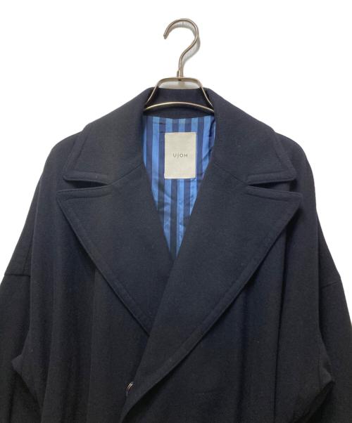 Ujoh（ウジョー）UJOH (ウジョー) ベルテッドウールロングコート　U803-C01-108　SIZE２ ネイビー サイズ:2の古着・服飾アイテム